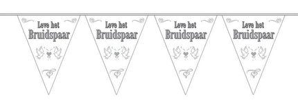 Feestbazaar Vlaggenlijn leve het bruidspaar