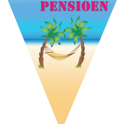 Feestbazaar Vlaggenlijn 'Met Pensioen' - 5m