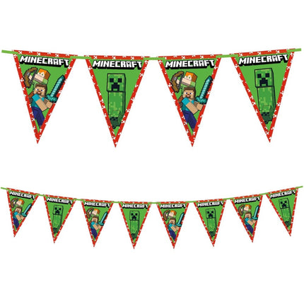 Feestbazaar Vlaggenlijn Minecraft FSC (2.3m)