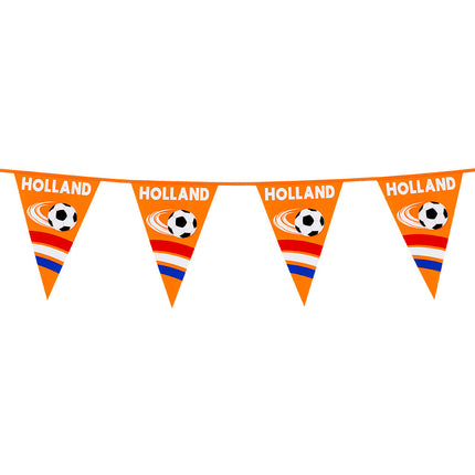 Feestbazaar Vlaggenlijn oranje Holland Voetbal (6m)