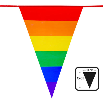 Feestbazaar Vlaggenlijn regenboog