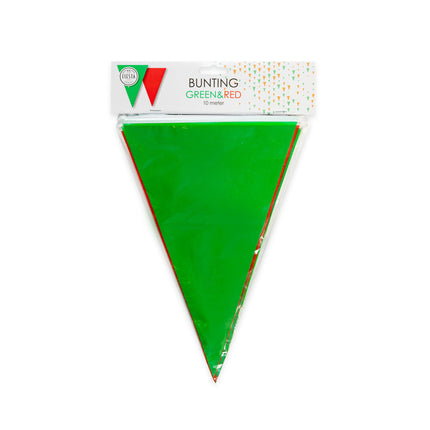 Feestbazaar Vlaggenlijn Rood/Groen (10m)