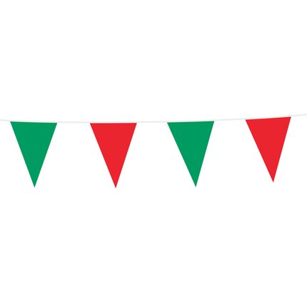 Feestbazaar Vlaggenlijn Rood/Groen (10m)