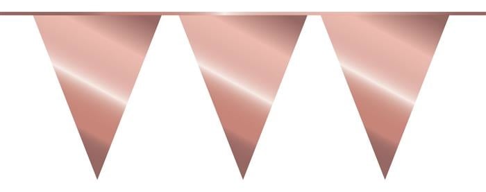 Feestbazaar Vlaggenlijn Rosé Goud metallic (10m)