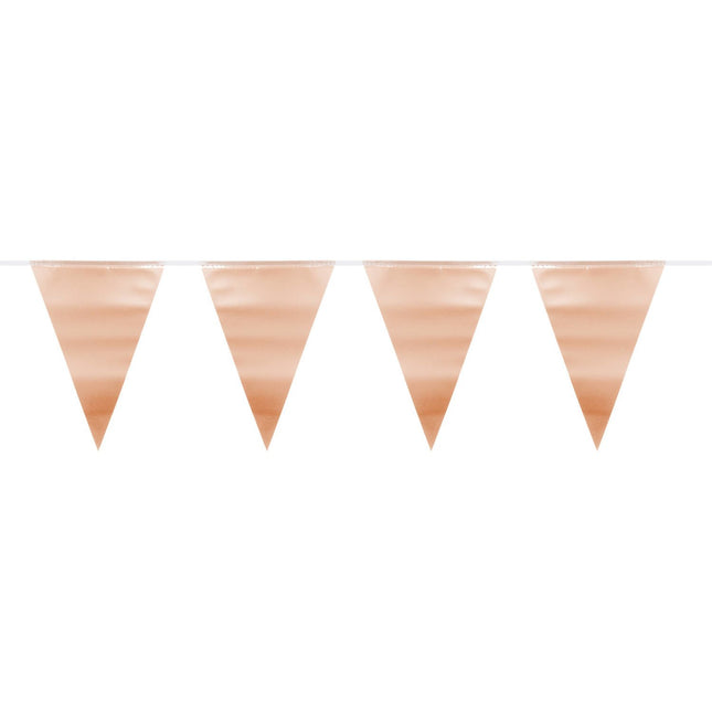 Feestbazaar Vlaggenlijn Roségoud Metallic Mat (6m)