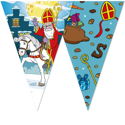 Feestbazaar Vlaggenlijn Sinterklaas & Ozosnel Cartoon (10m)