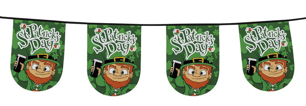 Feestbazaar Vlaggenlijn St Patrick's Day (6 m)