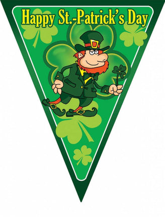 Feestbazaar Vlaggenlijn St.Patricks Day 5m 10 vlaggen