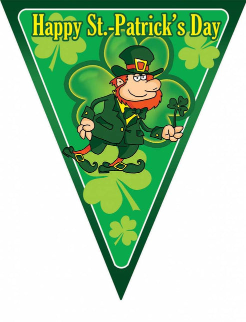 Feestbazaar Vlaggenlijn St.Patricks Day 5m 10 vlaggen