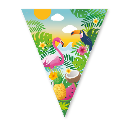 Feestbazaar Vlaggenlijn Tropical Aloha (6m)