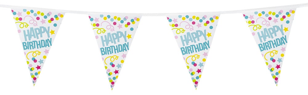 Feestbazaar Vlaggenlijn Verjaardag Happy Birthday