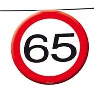 Feestbazaar Vlaggenlijn verkeersbord '65'
