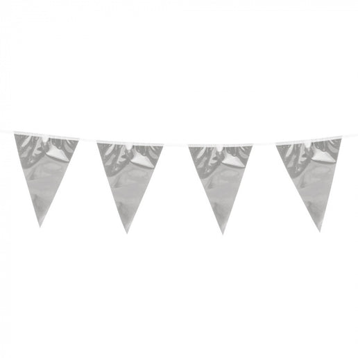 Feestbazaar Vlaggenlijn Zilver Metallic (10m)