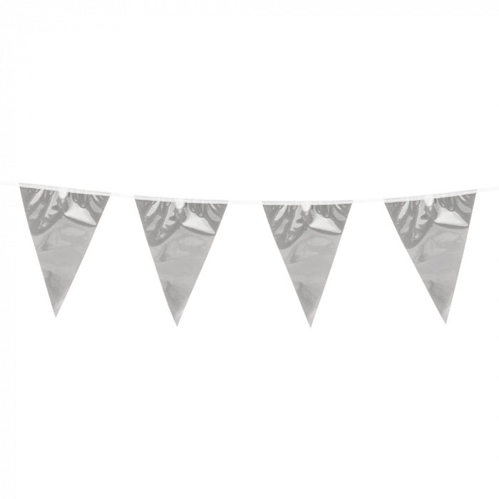 Feestbazaar Vlaggenlijn Zilver Metallic (10m)
