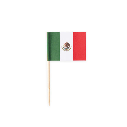 Feestbazaar Vlaggenprikkers Mexico (50st)
