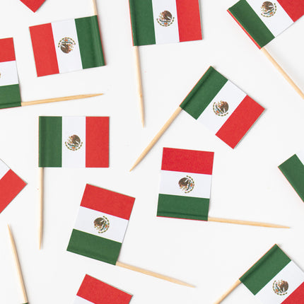 Feestbazaar Vlaggenprikkers Mexico (50st)