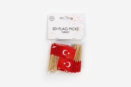 Feestbazaar Vlaggenprikkers Turkije (50st)