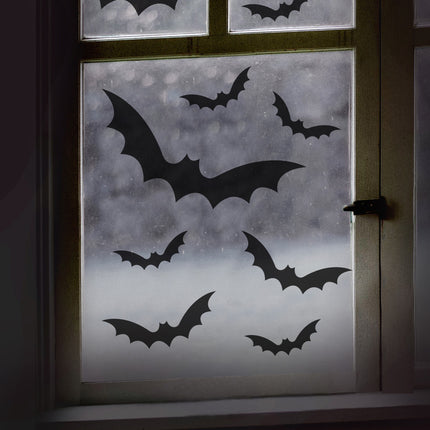 Feestbazaar Vleermuis Halloween Raamstickers (11st)