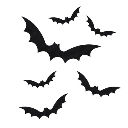 Feestbazaar Vleermuis Halloween Raamstickers (11st)