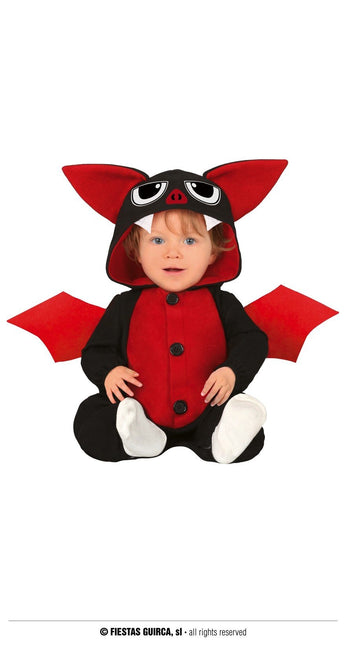Feestbazaar Vleermuis Jumpsuit Rood Baby