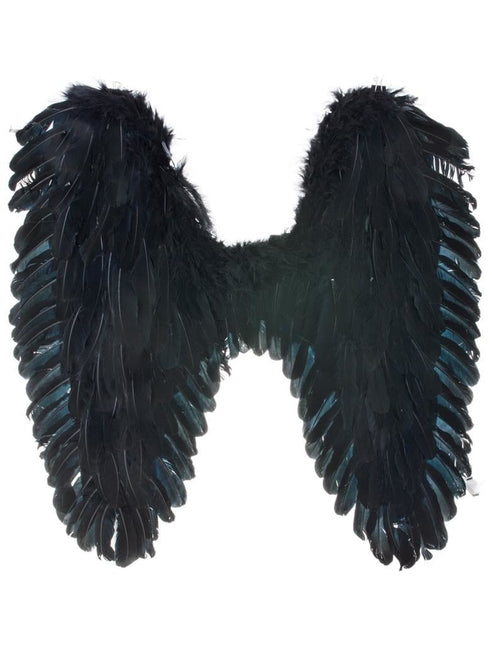 Feestbazaar Vleugels Zwart Darkness (70x65cm)
