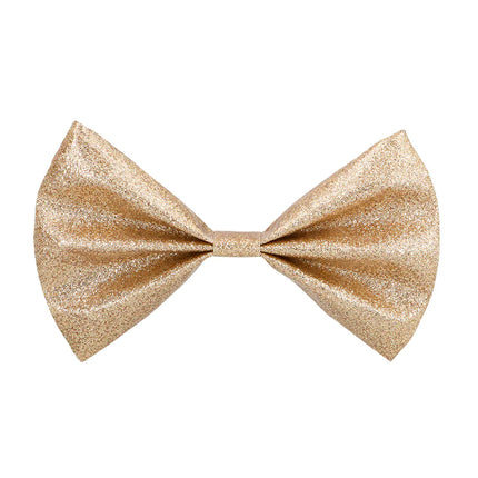 Feestbazaar Vlinderstrik glitter goud