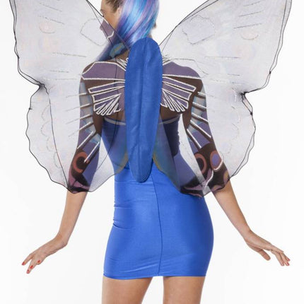 Feestbazaar Vlindervleugels volwassen blauw