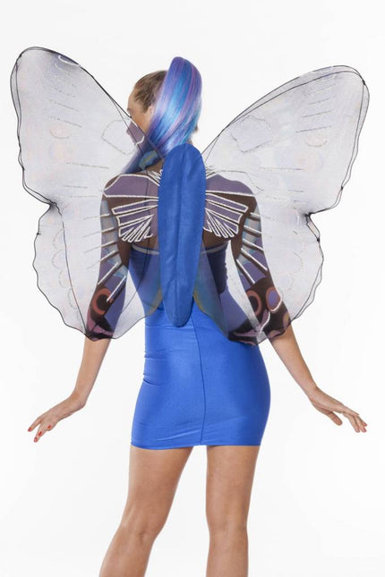 Feestbazaar Vlindervleugels volwassen blauw