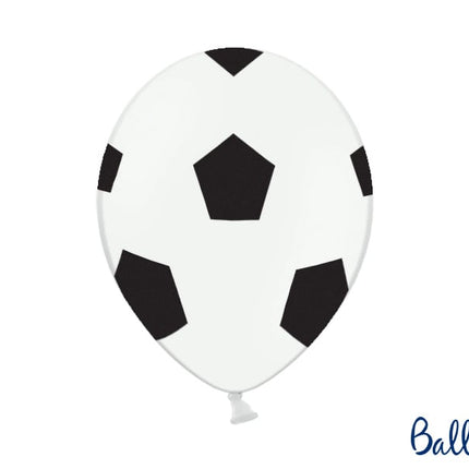 Feestbazaar Voetbal Ballonnen Puur wit 30cm (50st)