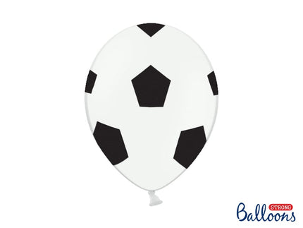 Feestbazaar Voetbal Ballonnen Puur wit 30cm (50st)