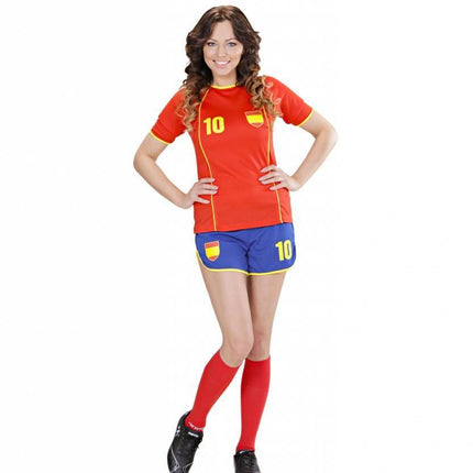 Feestbazaar Voetbal kostuum dames Spanje
