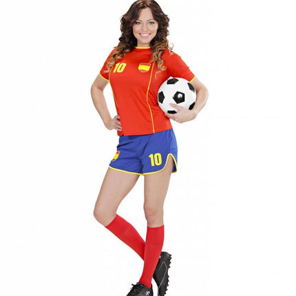 Feestbazaar Voetbal kostuum dames Spanje