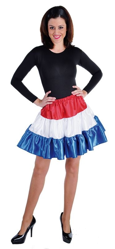Feestbazaar Volangen Holland rokje rood/wit/blauw