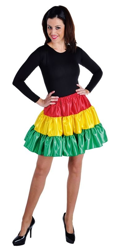 Feestbazaar Volangen rok kort Carnaval