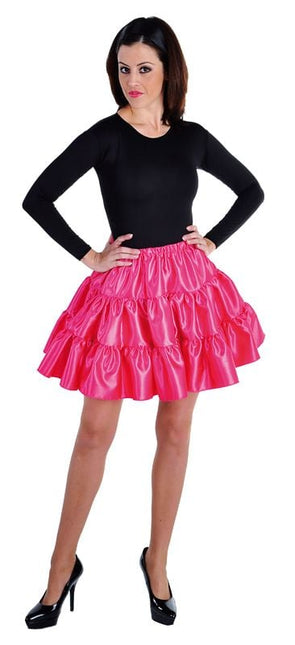 Feestbazaar Volangen rok kort pink