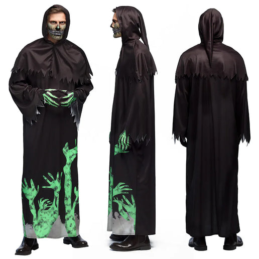 Feestbazaar Volwassenkostuum Glowing Reaper