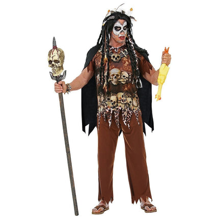 Feestbazaar Voodoo Priester Man Kostuum