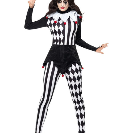 Feestbazaar Vrouwelijke Pierrot kostuum Halloween