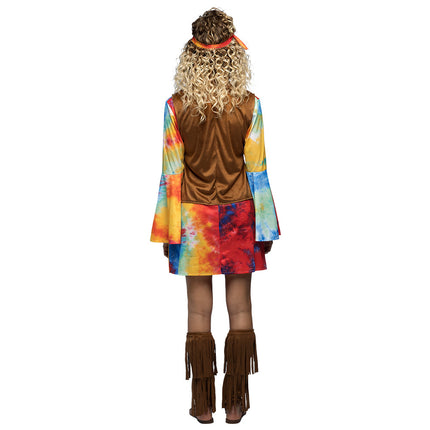 Feestbazaar Vrouwenkostuum Hippie Breeze 5-delig