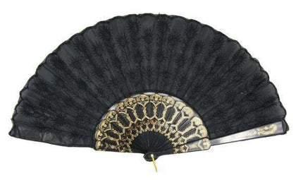 Feestbazaar Waaier embroidery zwart