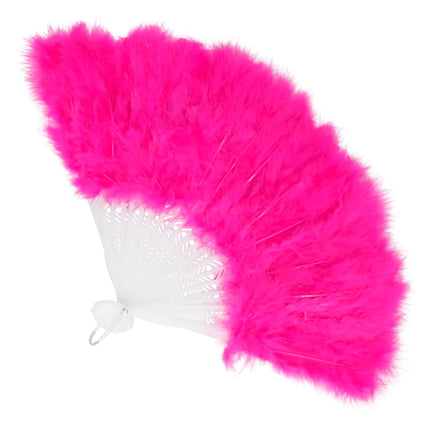 Feestbazaar Waaier Flapper Magenta 23cm