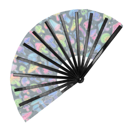 Feestbazaar Waaier Rave High Paddestoel XL 64cm