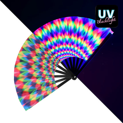 Feestbazaar Waaier Rave Rush XL 64cm