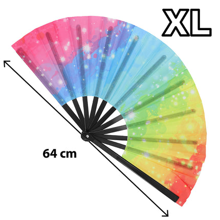Feestbazaar Waaier Rave Vibe XL 64cm