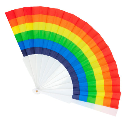Feestbazaar Waaier regenboog kleuren