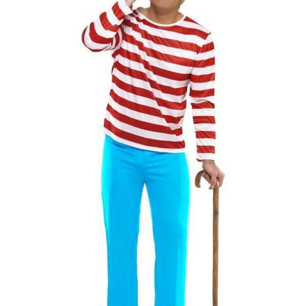 Feestbazaar Waar is Wally kostuum man