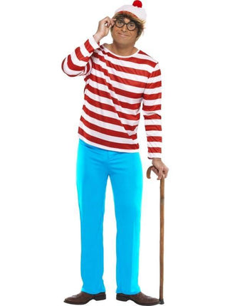Feestbazaar Waar is Wally kostuum man