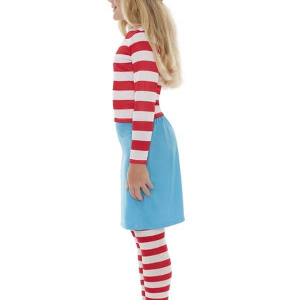 Feestbazaar Waar is Wally meisjes kostuum