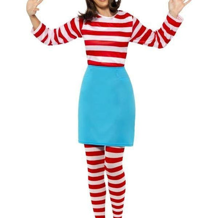 Feestbazaar Waar is Wally Wenda kostuum vrouw