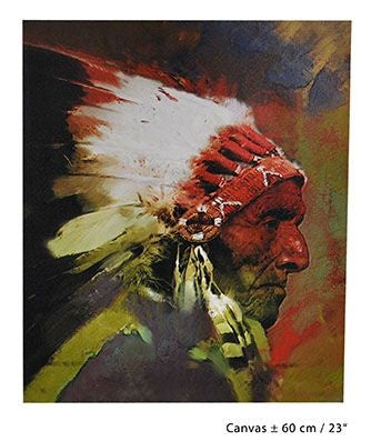 Feestbazaar Wanddecoratie Indiaan 60cm
